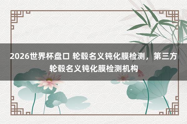 2026世界杯盘口 轮毂名义钝化膜检测,第三方轮毂名义钝化膜检测机构