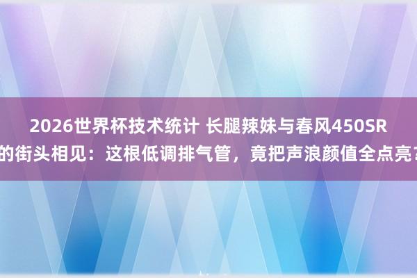 2026世界杯技术统计 长腿辣妹与春风450SR的街头相见:这根低调排气管,竟把声浪颜值全点亮?